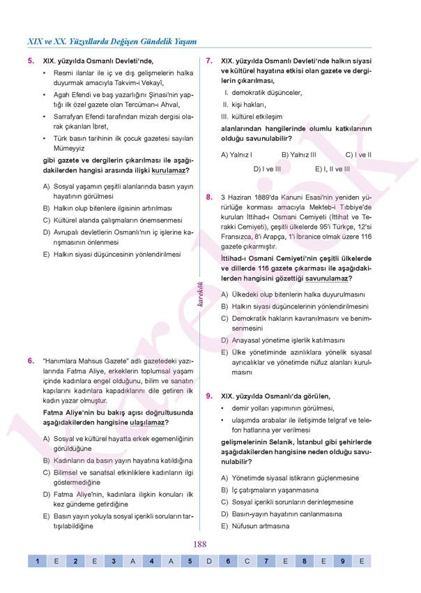 11 Sinif Tarih Test 2 Degisen Dunya Dengeleri Karsisinda Osmanli Siyaseti 2 Meb Odsgm Eba Kazanim Testleri